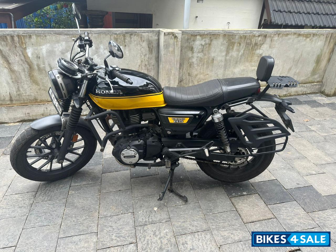 Black And Yellow Honda CB350RS