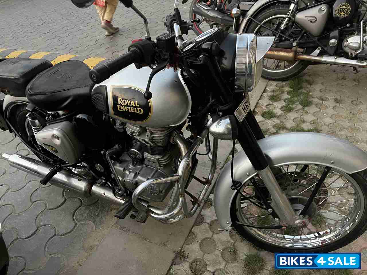 Silver Royal Enfield Classic 350