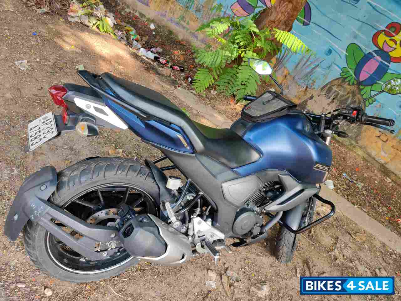 Matt Blue Yamaha FZ-S FI V3