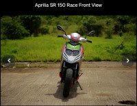 Grey Aprilia SR 150 Race