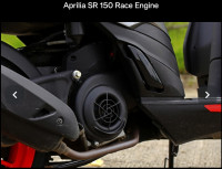 Grey Aprilia SR 150 Race