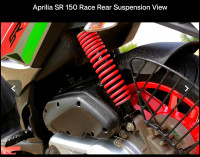 Grey Aprilia SR 150 Race