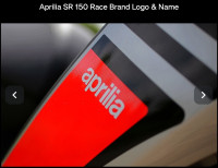 Grey Aprilia SR 150 Race