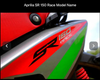Grey Aprilia SR 150 Race