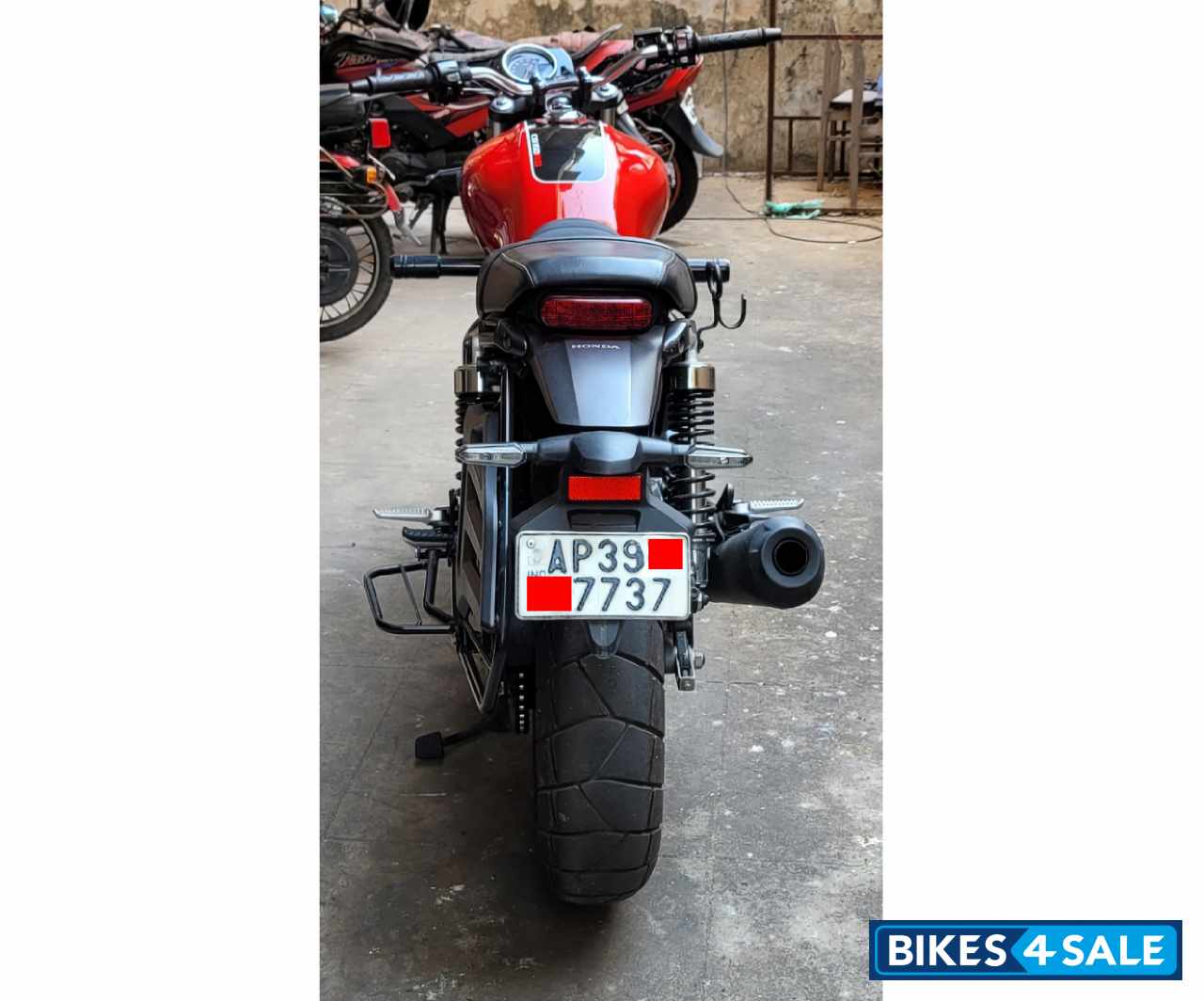 Red And Black Honda CB350RS