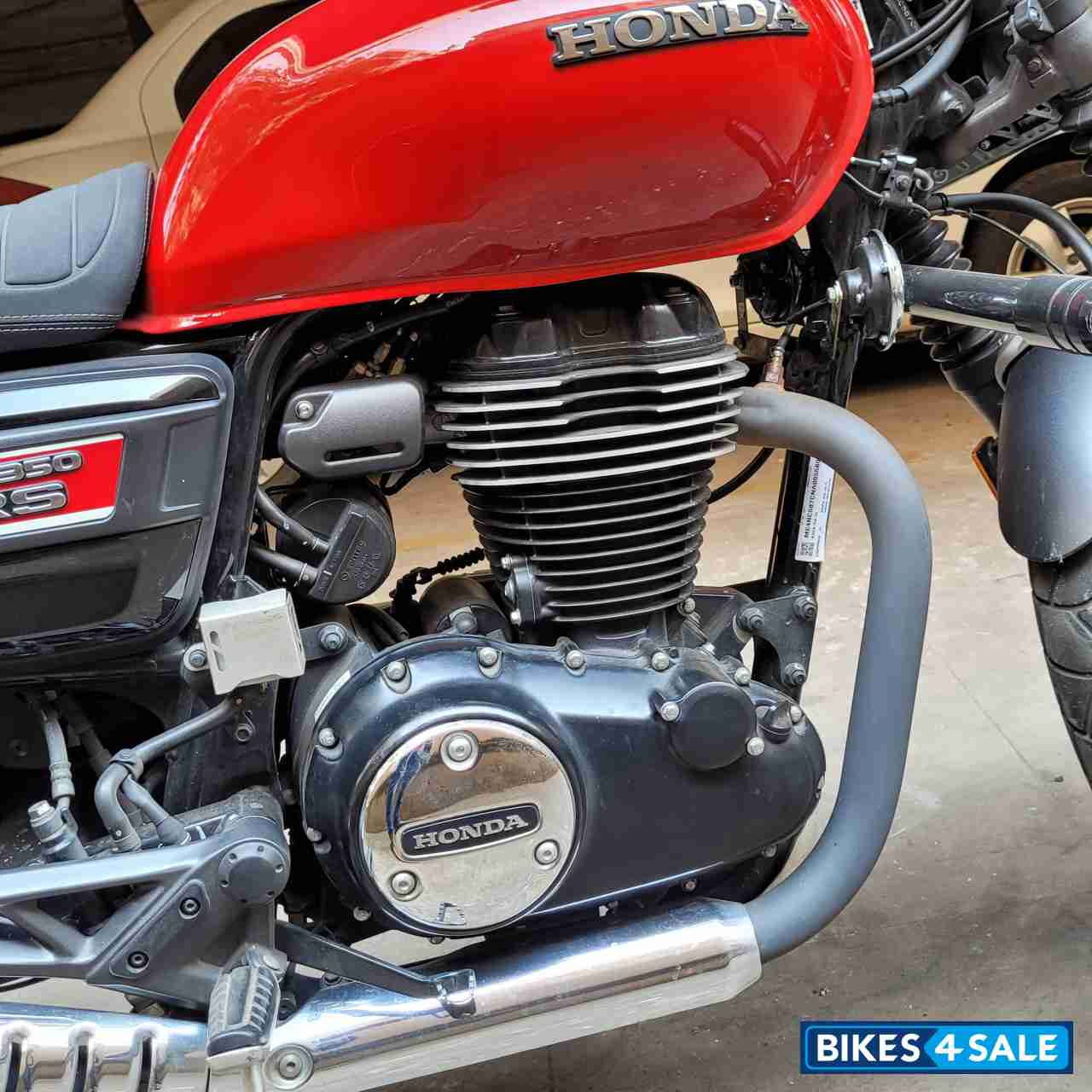 Red And Black Honda CB350RS