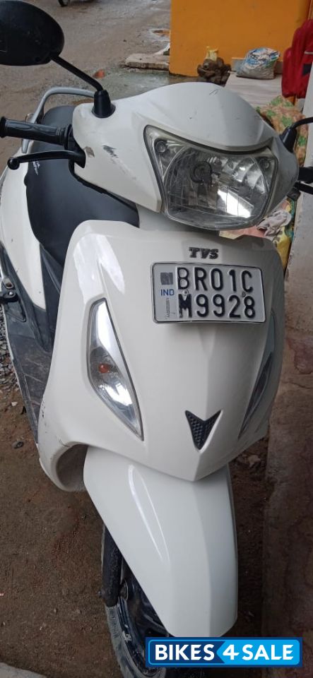 White TVS Jupiter