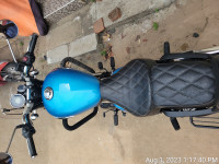 Blue Royal Enfield Meteor 350 Supernova