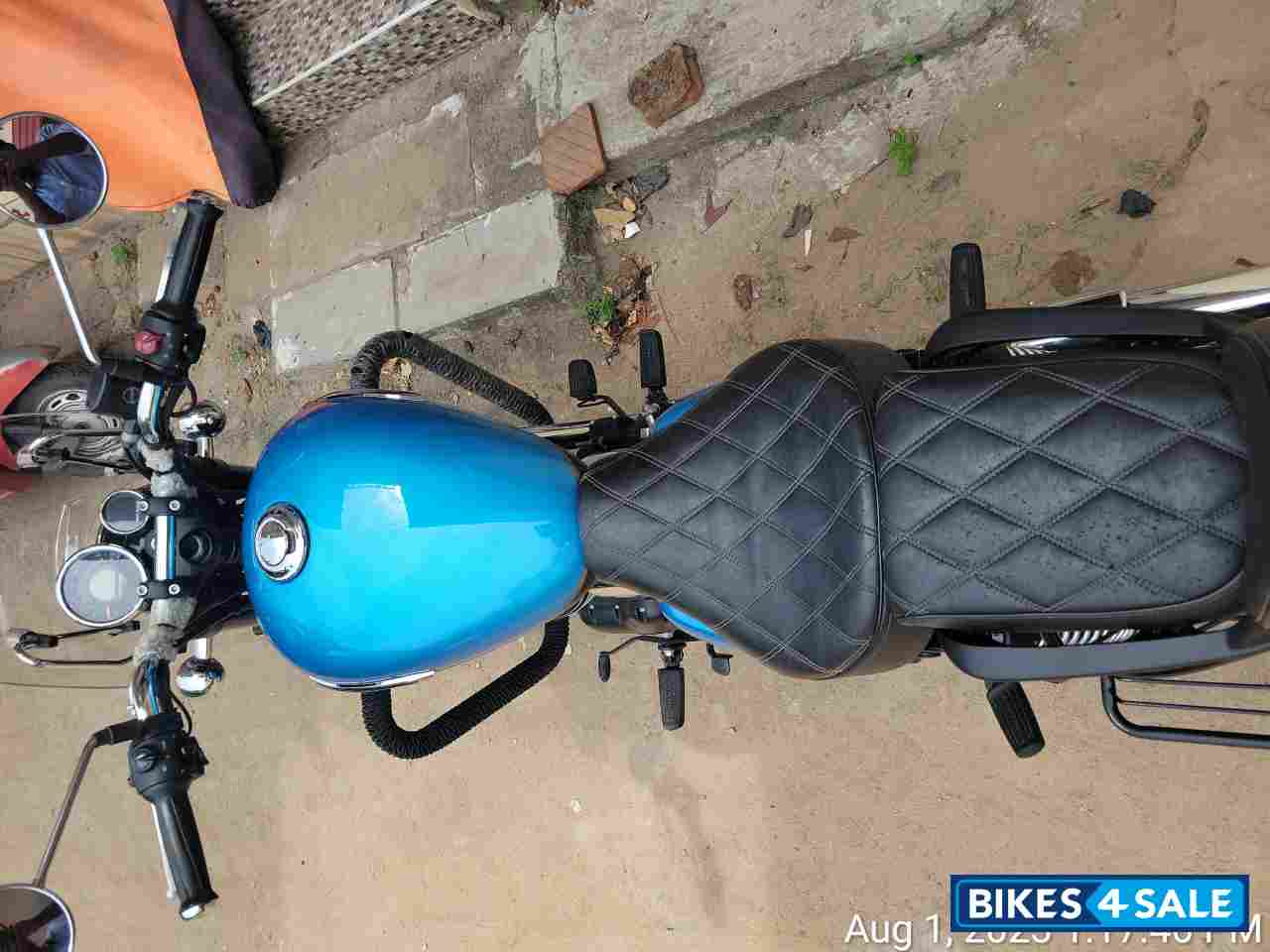 Blue Royal Enfield Meteor 350 Supernova