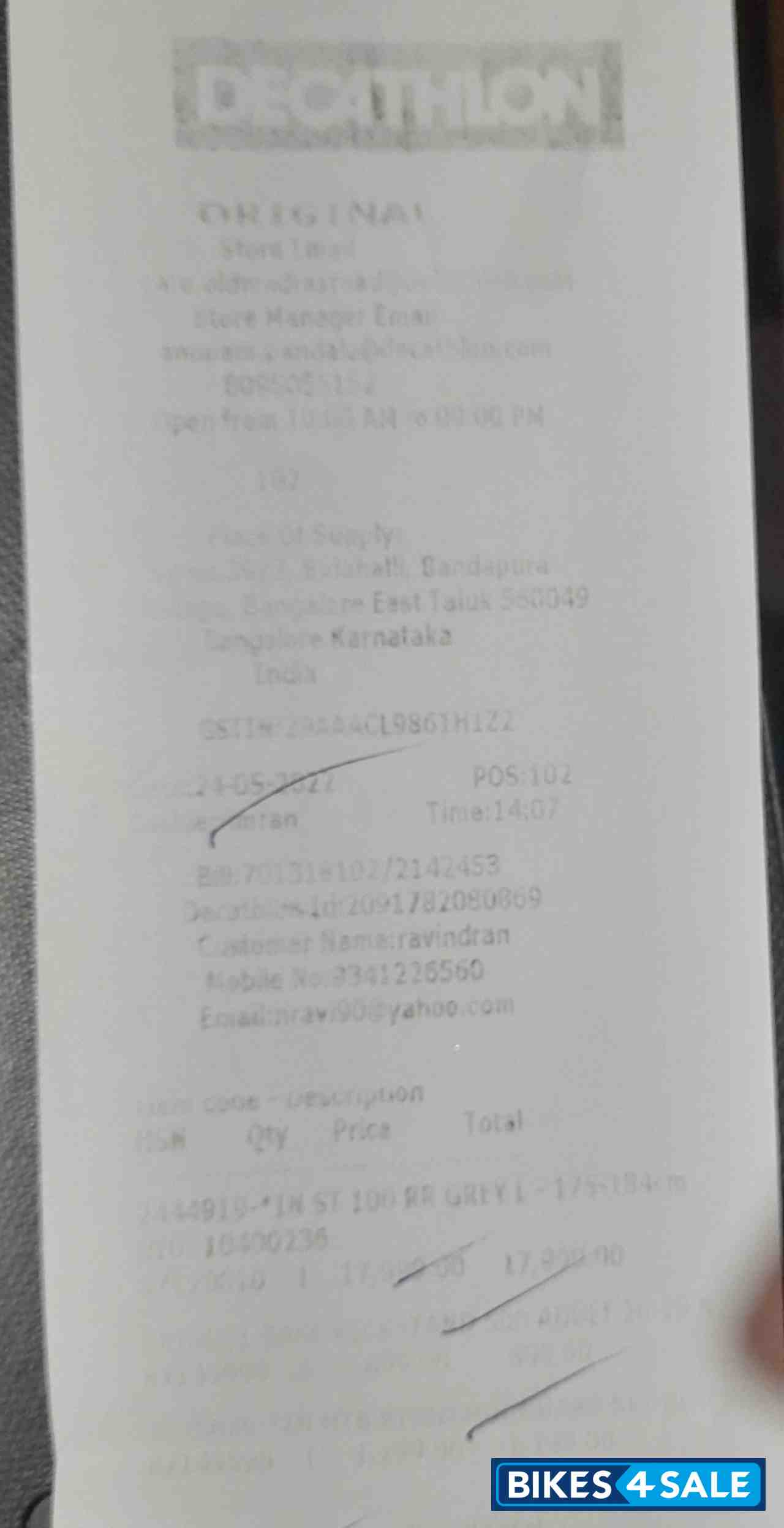 Grey Bicycle Decathlon