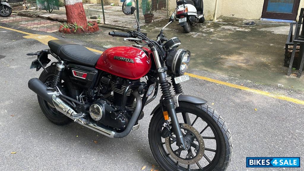 Red And Black Honda Hness CB350 DLX Pro