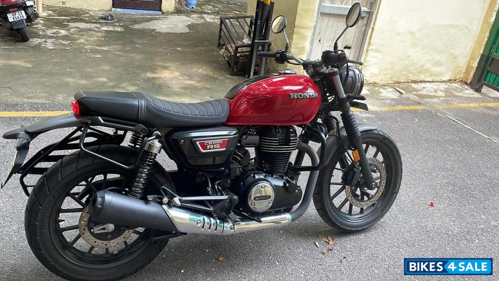 Red And Black Honda Hness CB350 DLX Pro