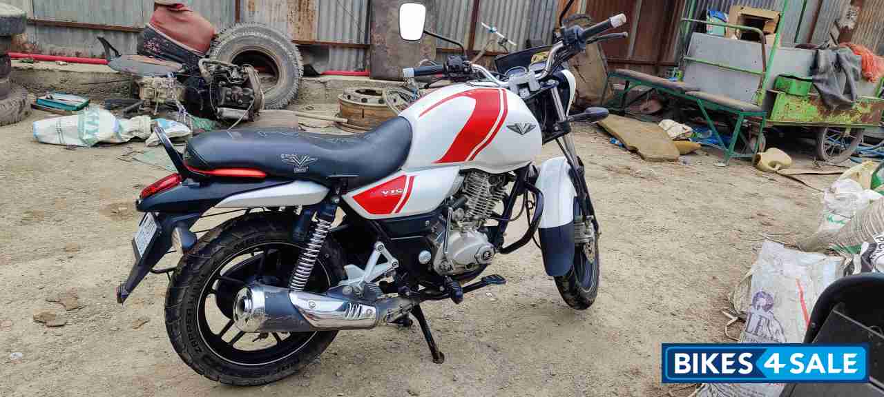 White And Red Bajaj V15