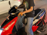 Black Red TVS NTORQ 125 Race XP