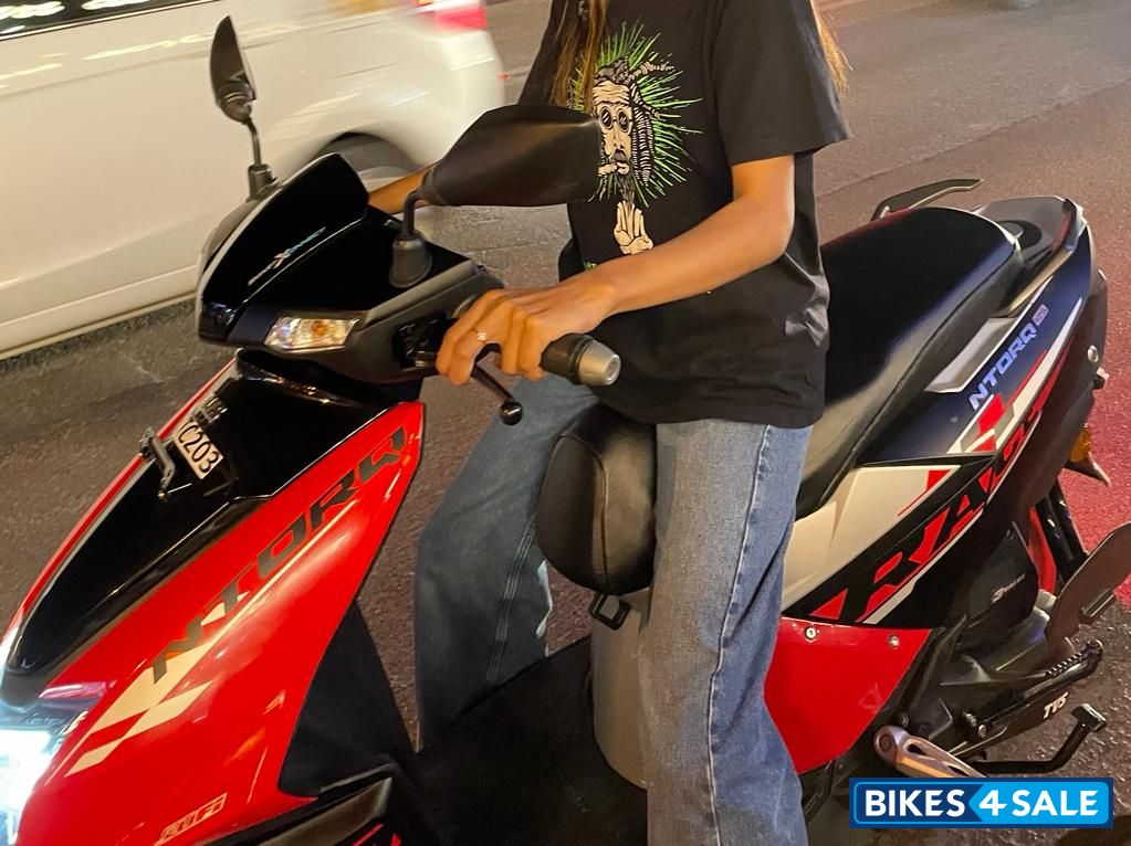 Black Red TVS NTORQ 125 Race XP