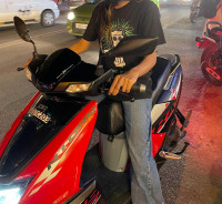 Black Red TVS NTORQ 125 Race XP