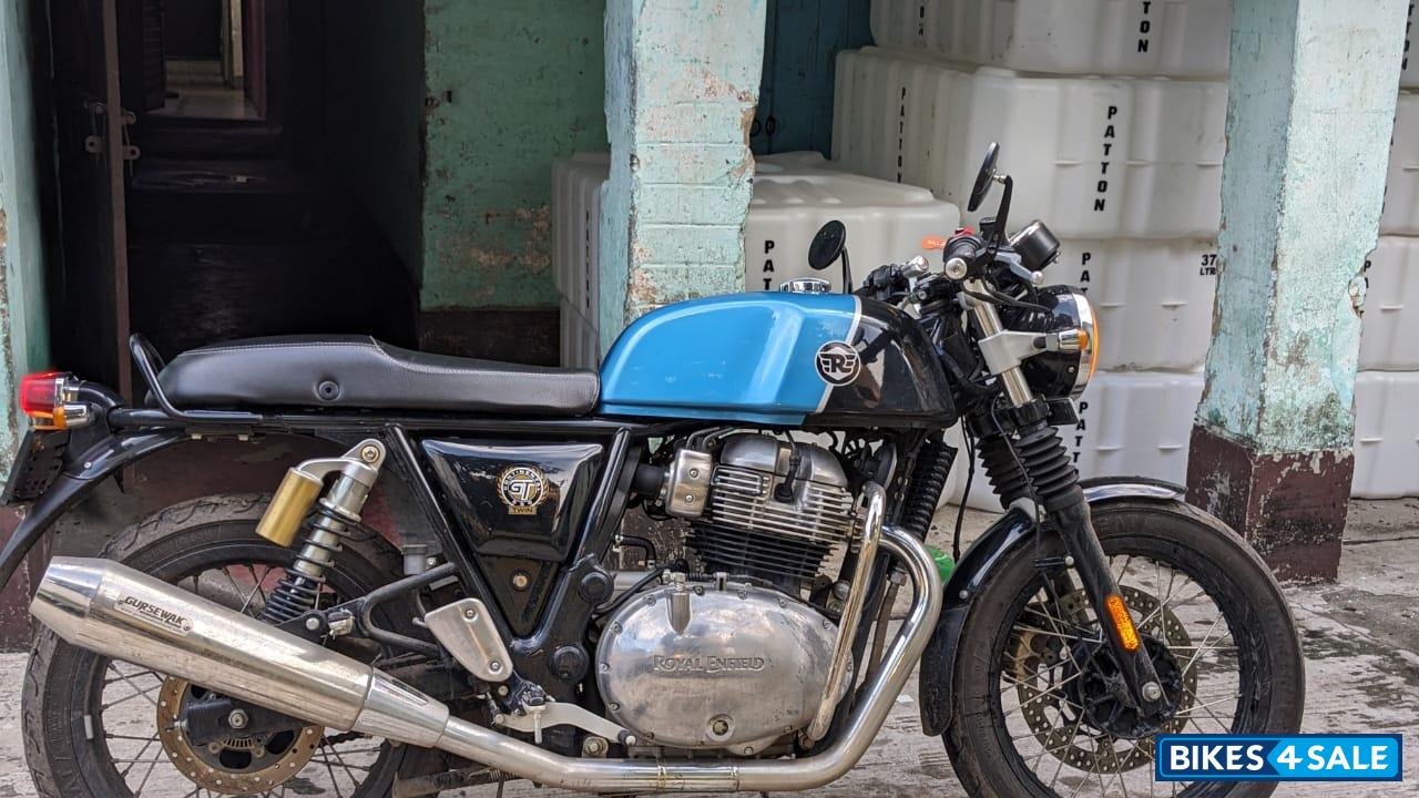 Blue Royal Enfield Continental GT 650