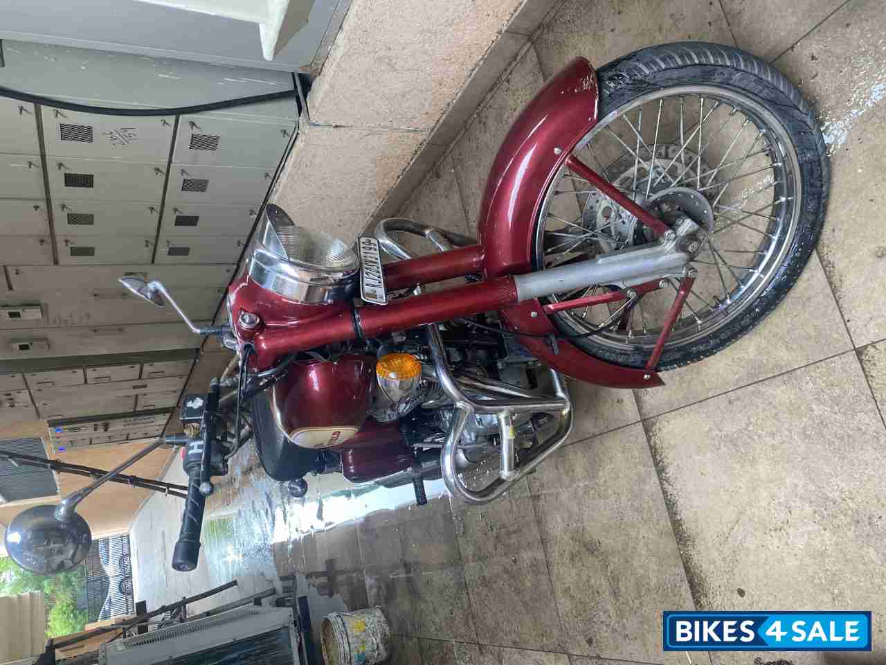 Maroon Royal Enfield Classic 350