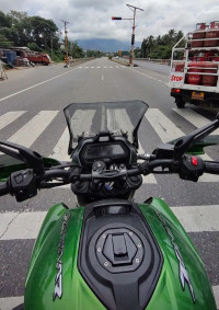 Green Bajaj Dominar 400 ABS BS6