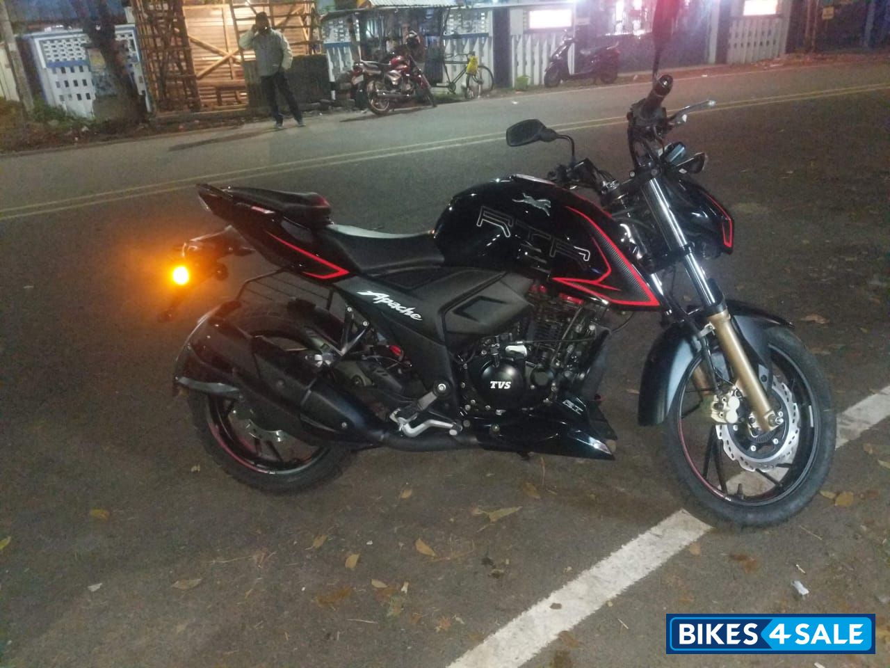 Black TVS Apache