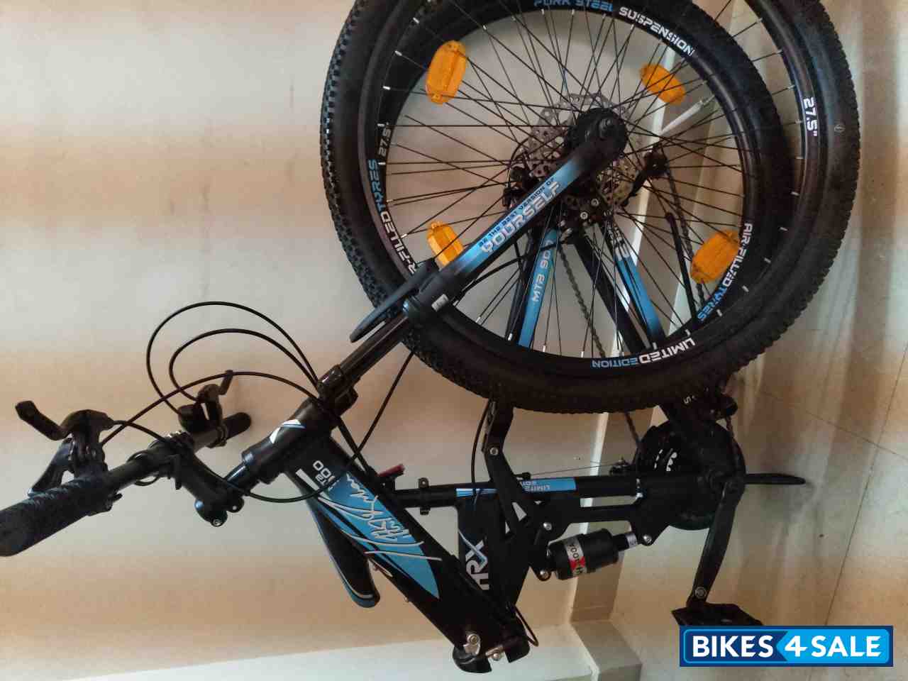 Blue And Black Bicycle