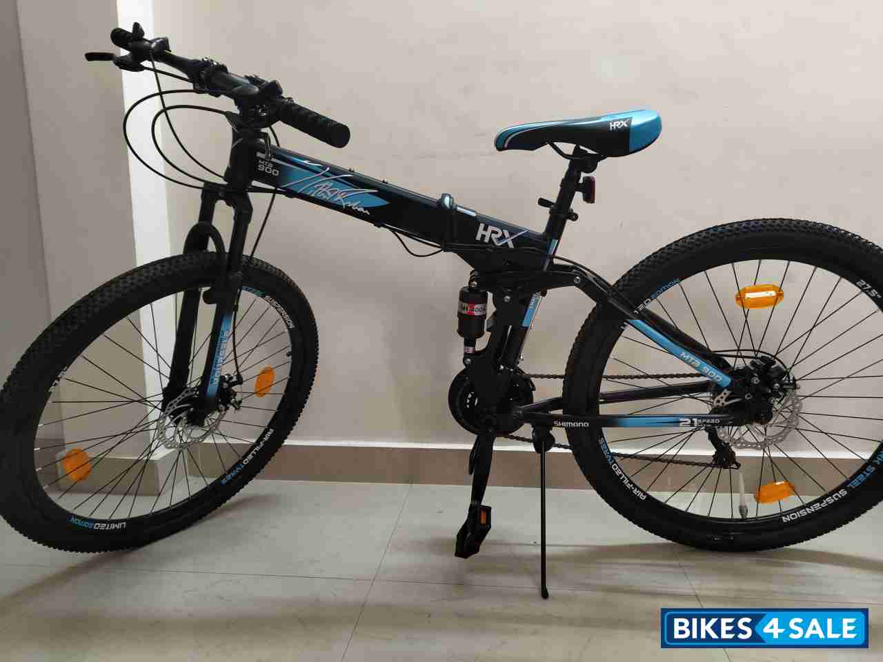 Blue And Black Bicycle