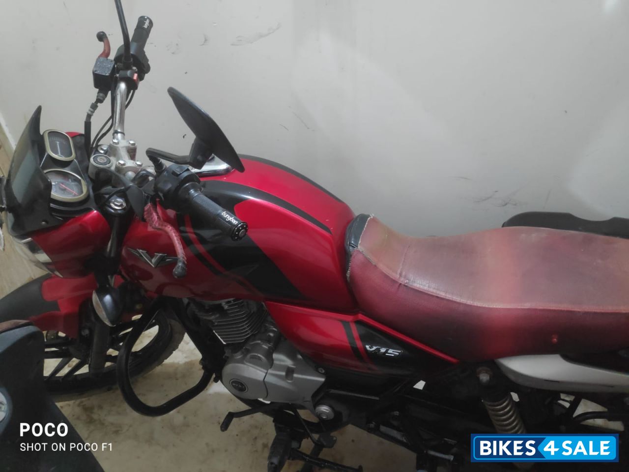 Wine Red Bajaj V15