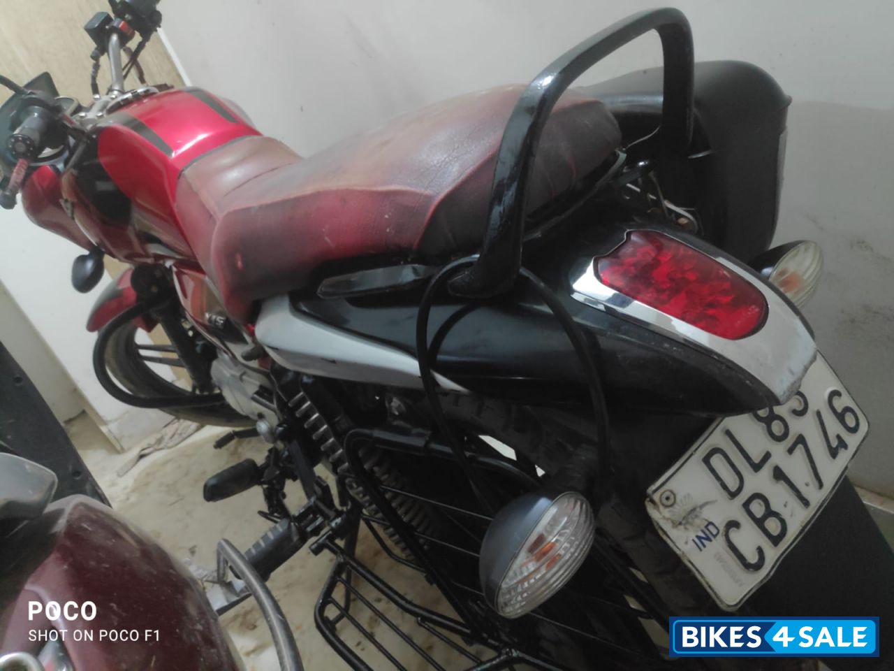 Wine Red Bajaj V15