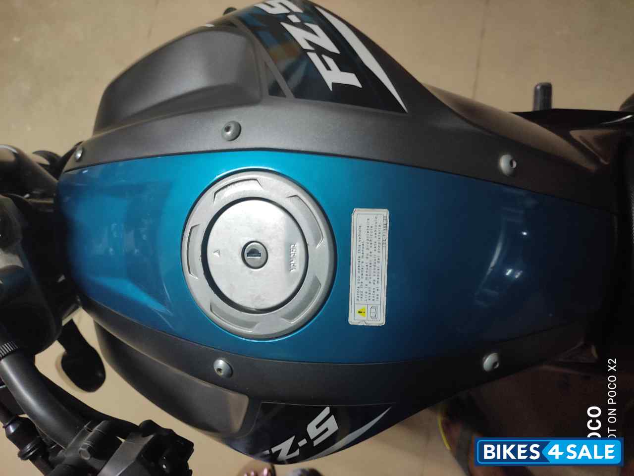 Grey Blue Yamaha FZ-S FI V2