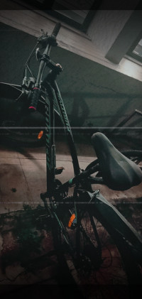 Green And Black Bicycle Hercules