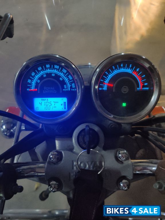 Blue Royal Enfield Thunderbird 350