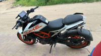 White KTM Duke 390
