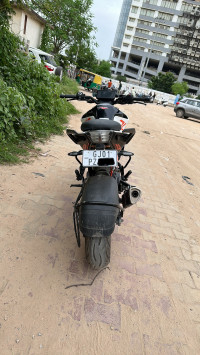 White KTM Duke 390