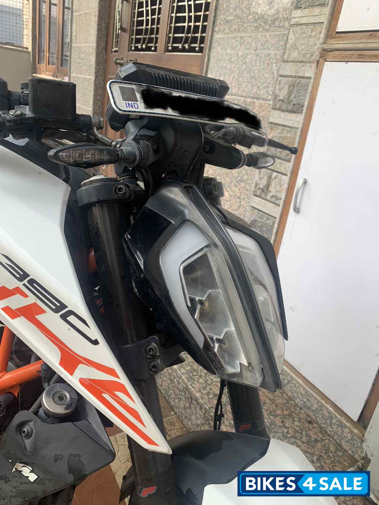 White KTM Duke 390