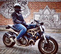 Matte Black Ducati Monster 821