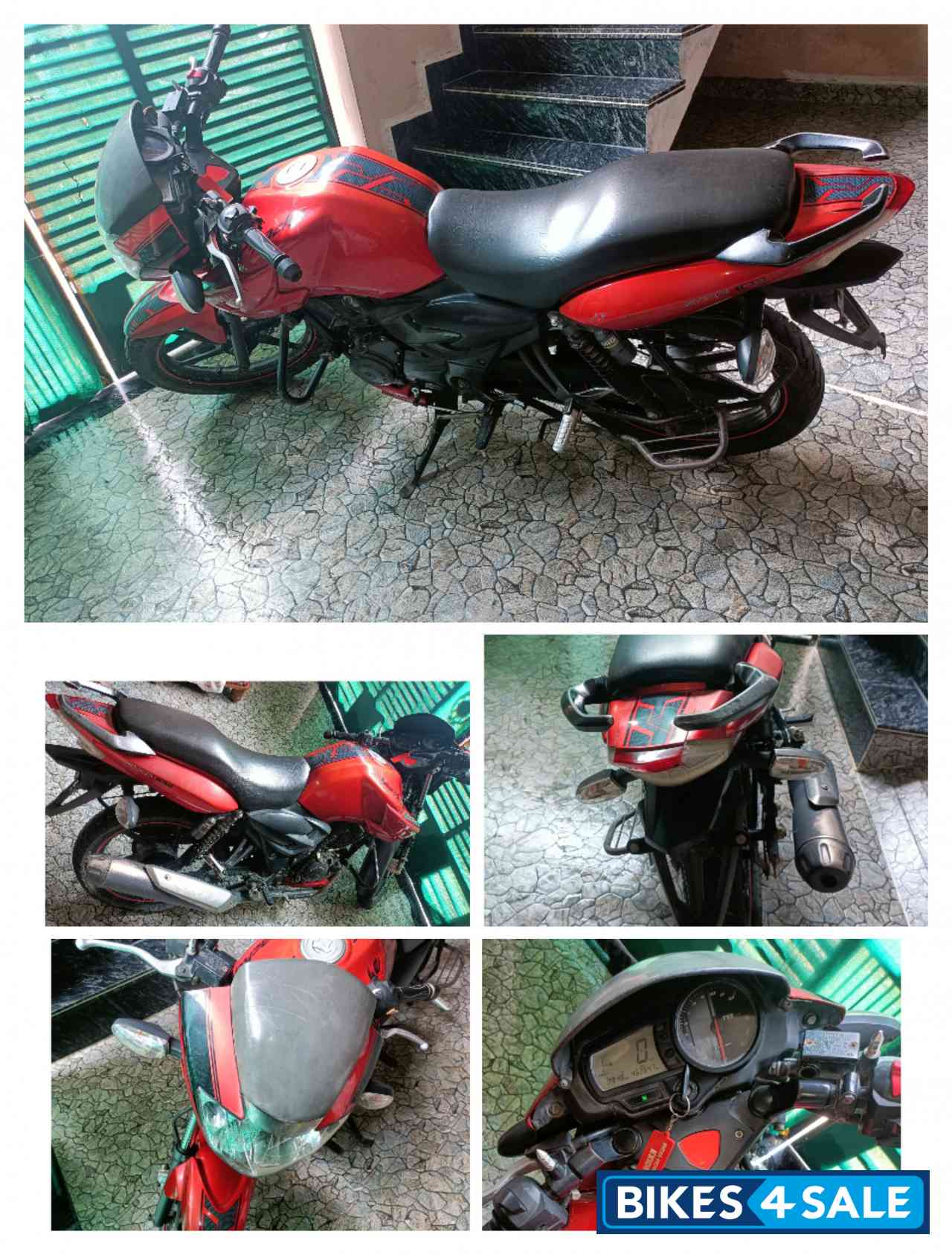 Red TVS Apache RTR 160