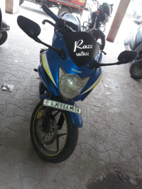 Blue Suzuki Gixxer SF