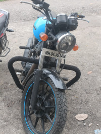 Blue And Black Royal Enfield Thunderbird X 500