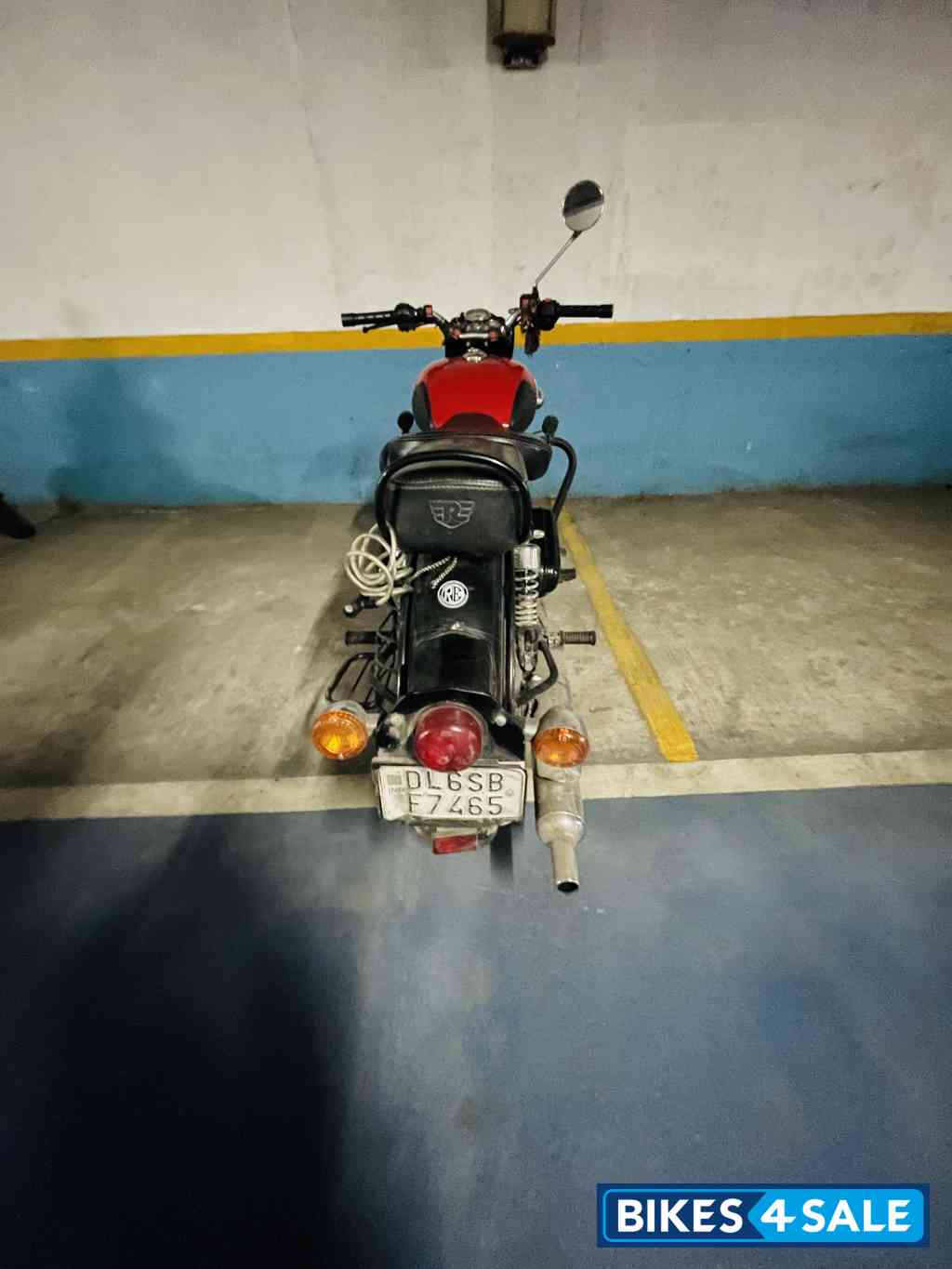 Reddish Red Royal Enfield Classic 350 Single Channel BS6