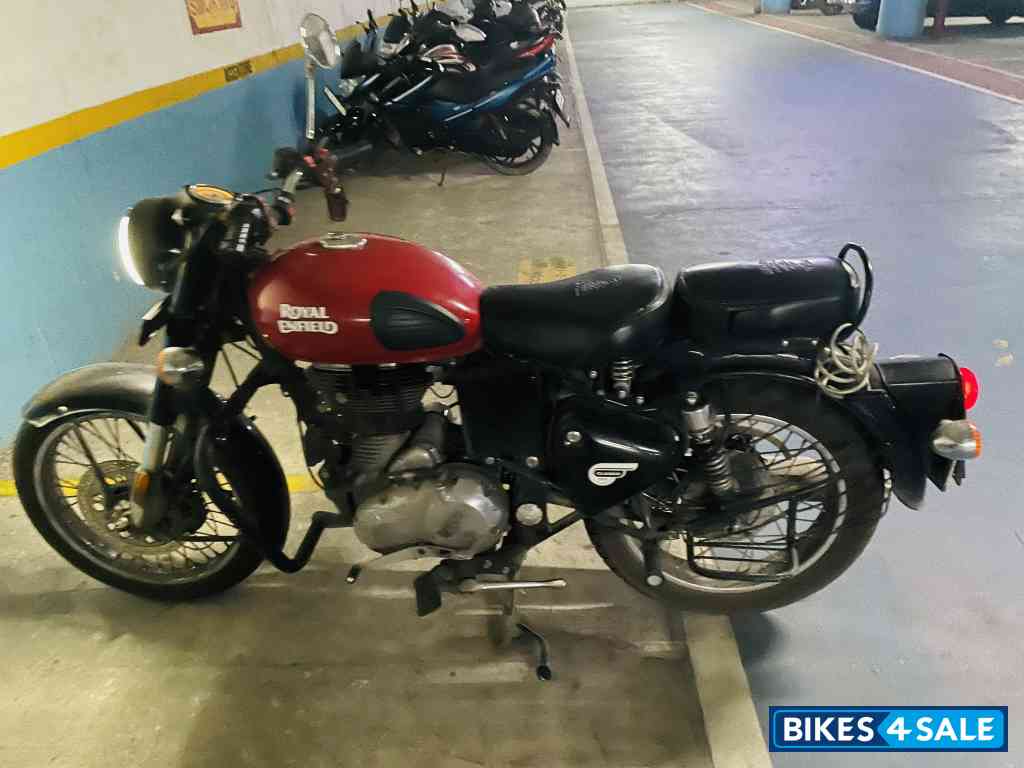 Reddish Red Royal Enfield Classic 350 Single Channel BS6