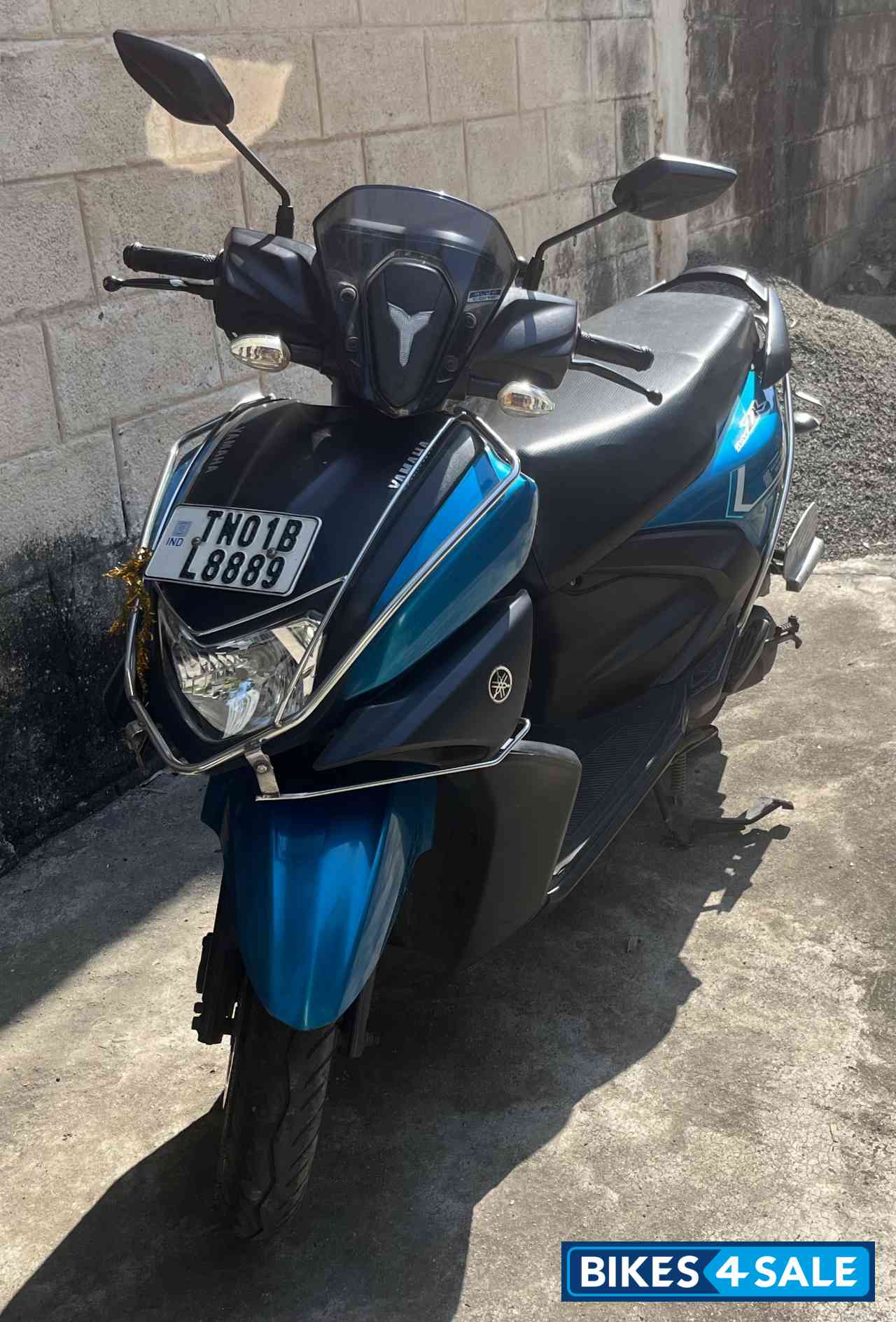 Cyan Blue Yamaha Cygnus RayZR 125 Fi BS6