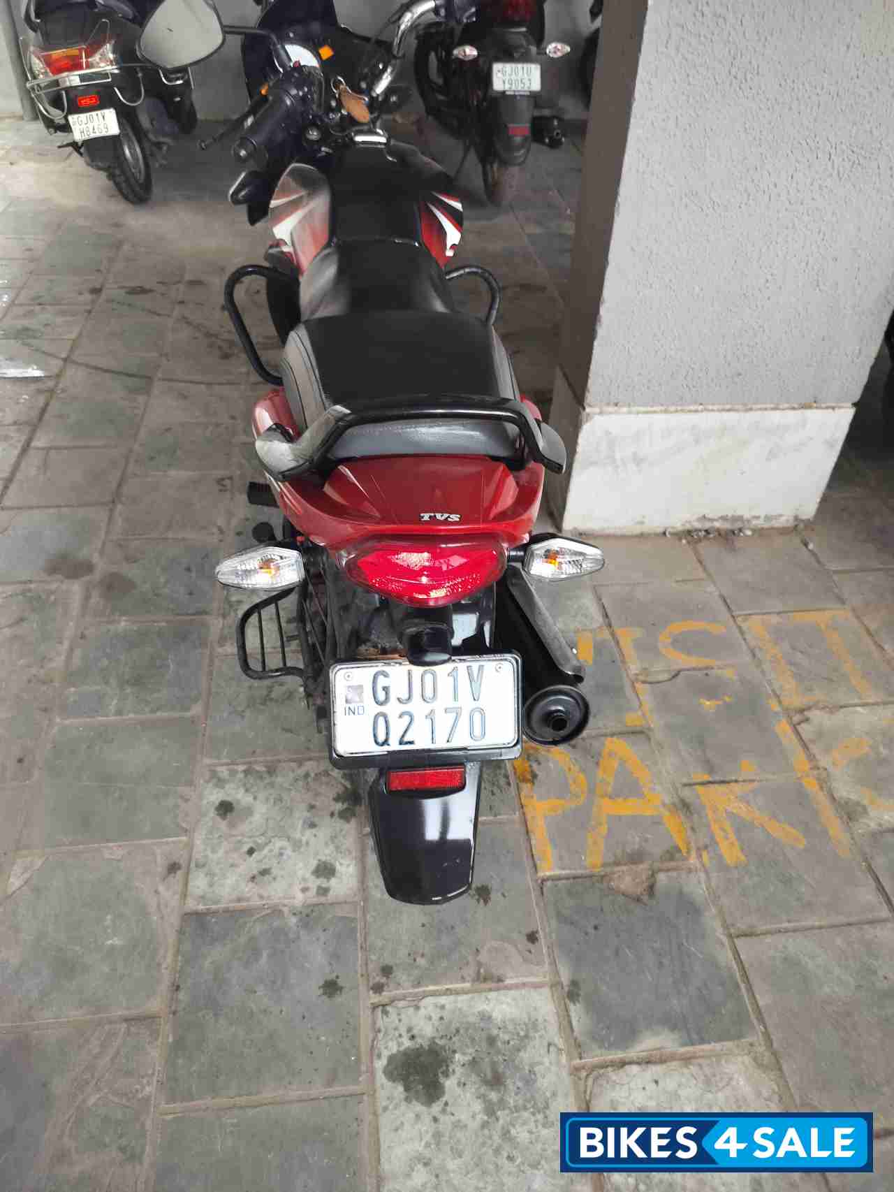 Red Black TVS Star City Plus 2021 Edition