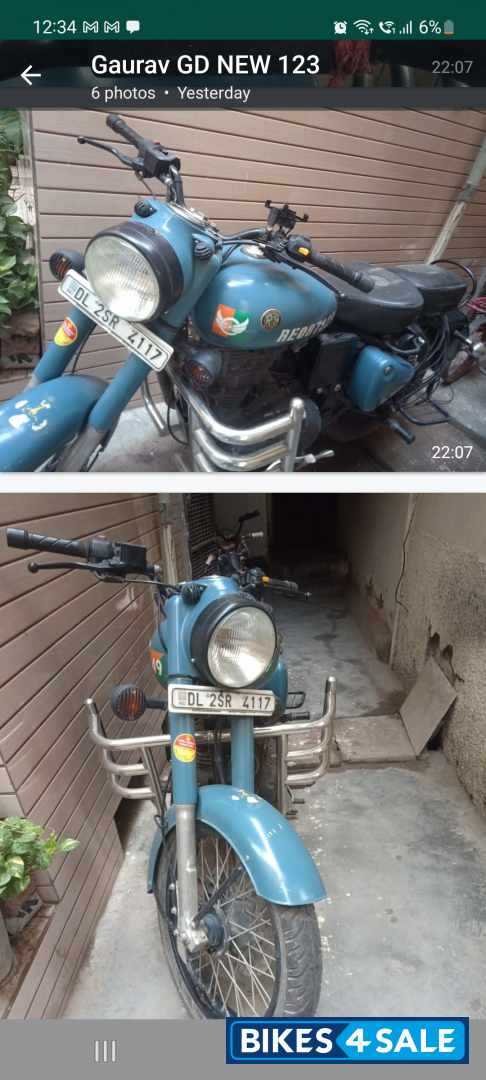 Airbore Blue Royal Enfield Classic 350 Redditch Blue