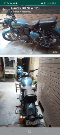 Airbore Blue Royal Enfield Classic 350 Redditch Blue