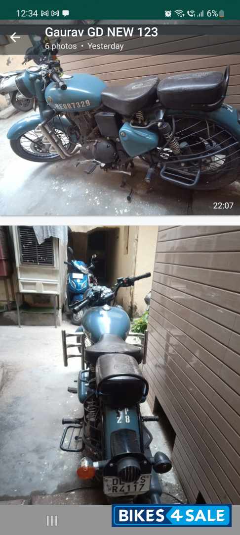 Airbore Blue Royal Enfield Classic 350 Redditch Blue