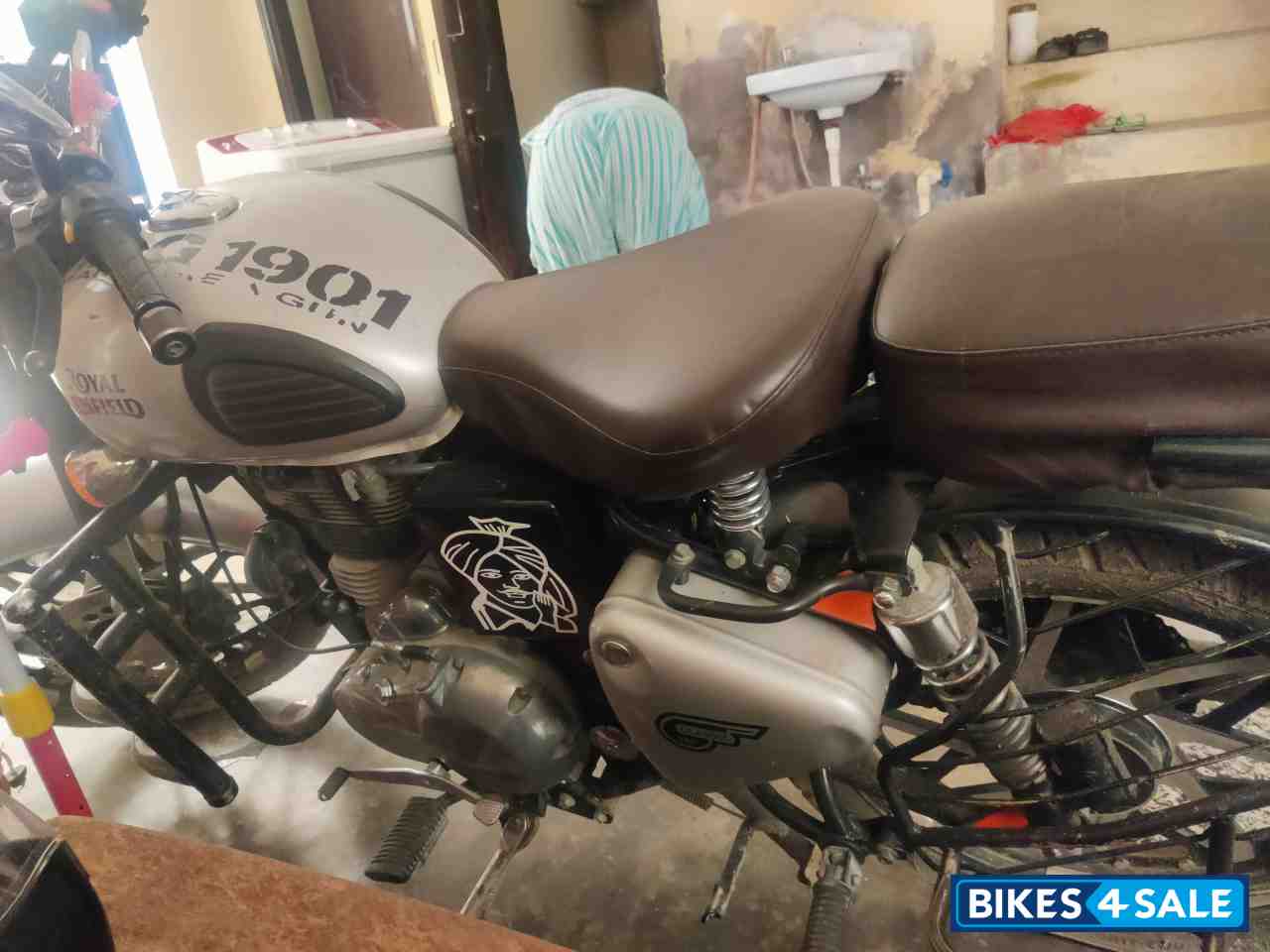 Silver Royal Enfield Classic 350