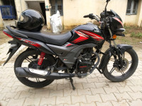 Black And Red Honda CB Shine SP