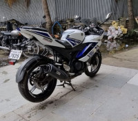 White And Blue Yamaha YZF R15