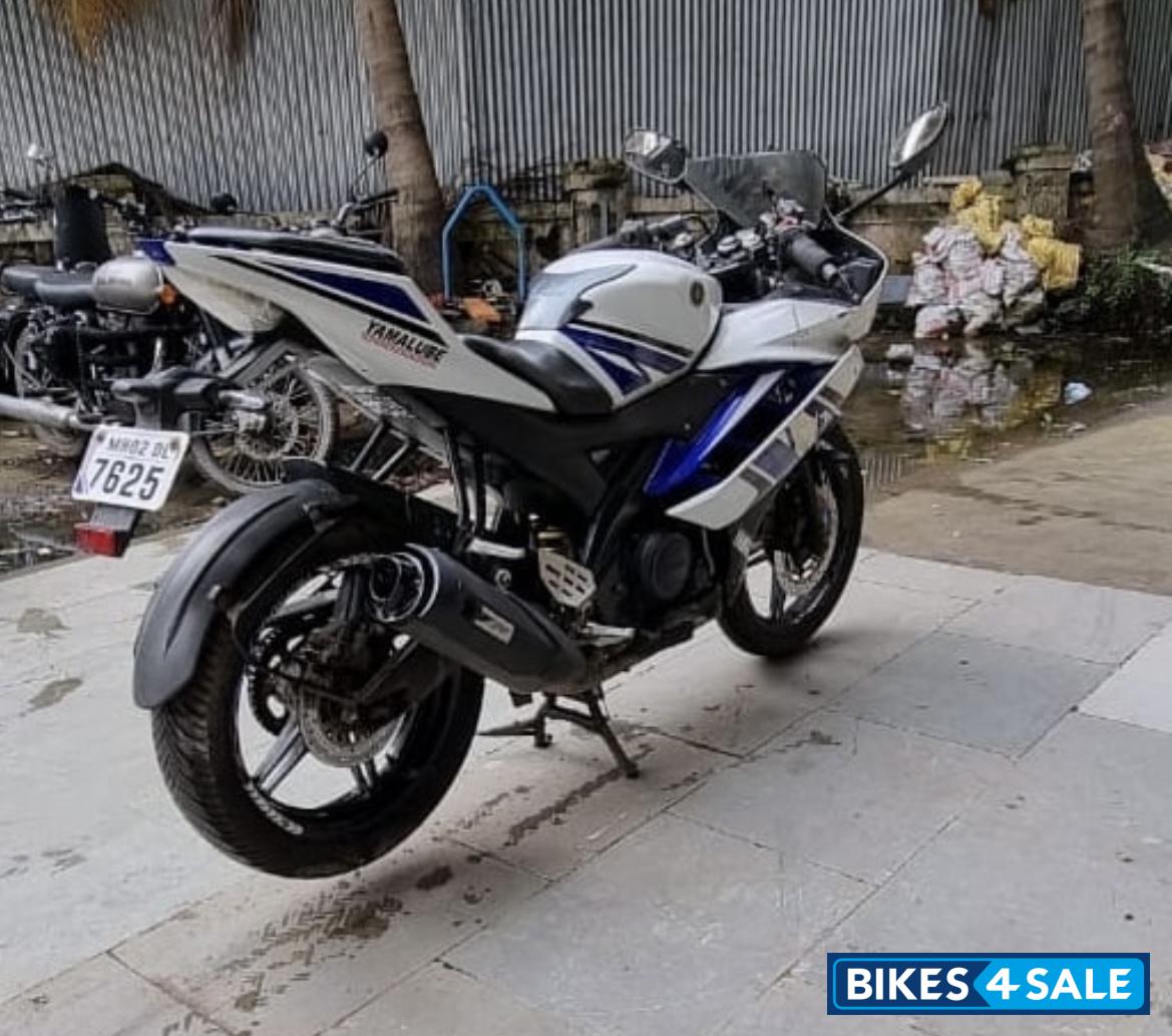 White And Blue Yamaha YZF R15