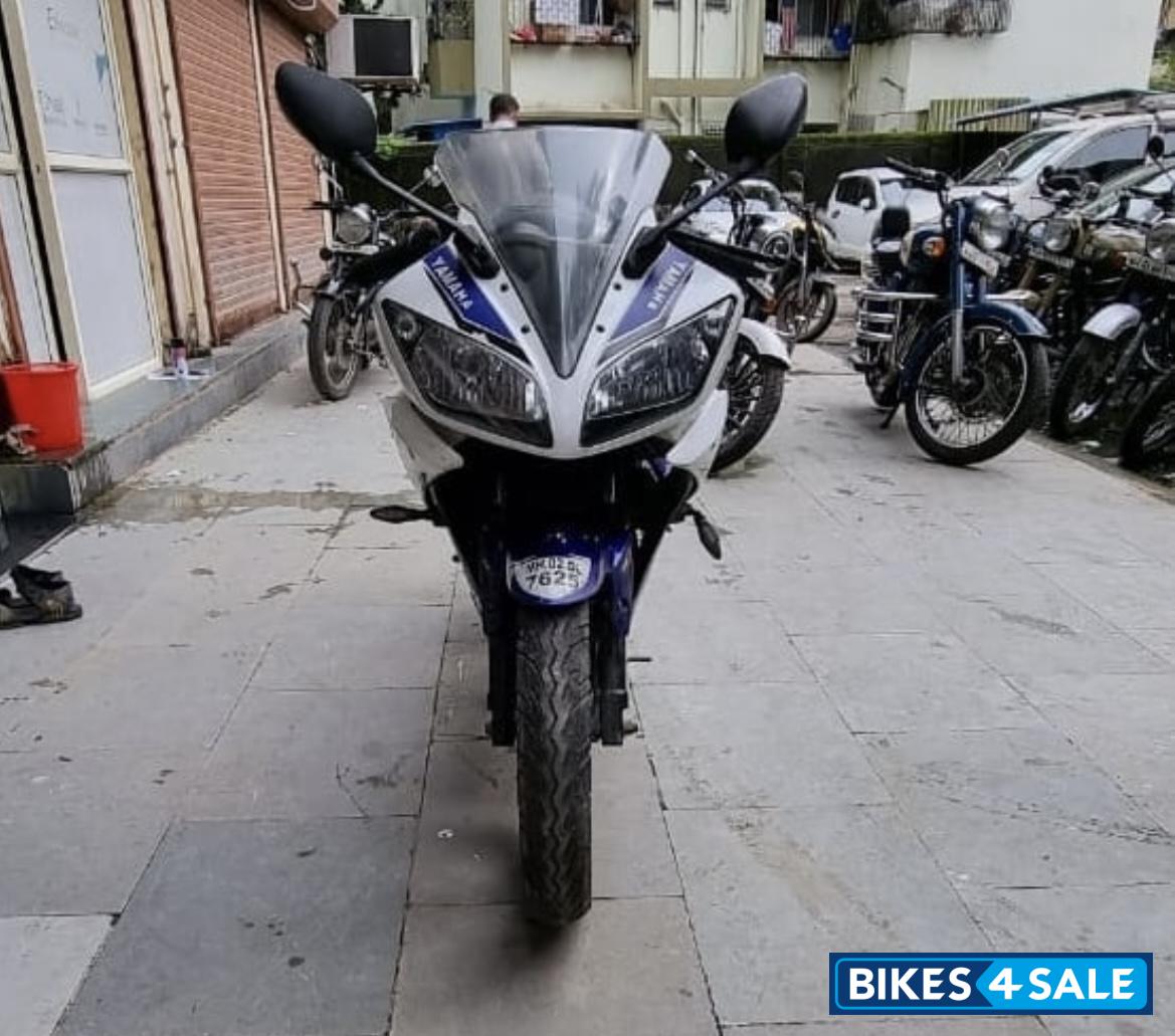 White And Blue Yamaha YZF R15